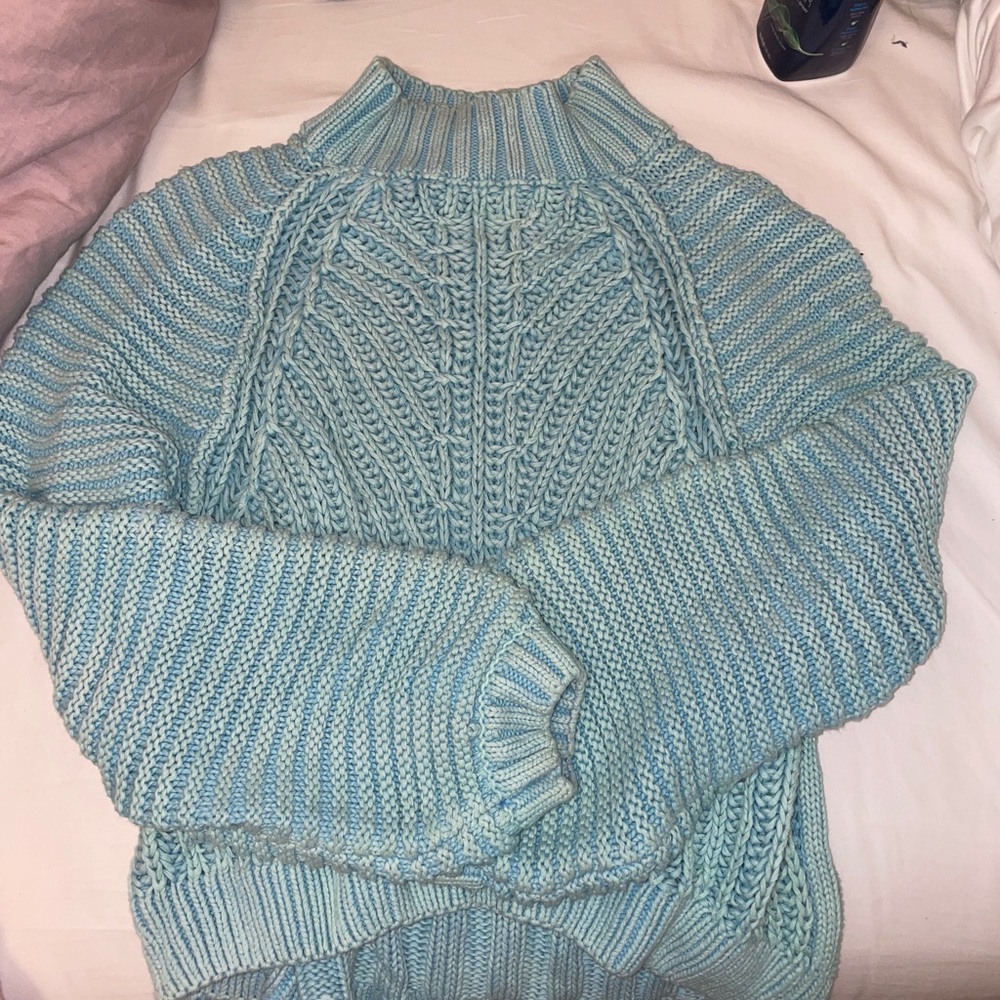 Free People Sweetheart Sweater in Ocean Pearl